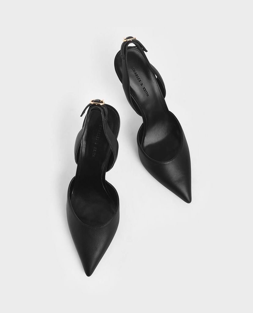 CHARLES & KEITH - Giày cao gót mũi nhọn D Orsay Slingback
