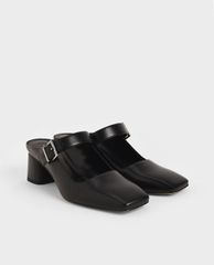 CHARLES & KEITH - Giày cao gót mũi vuông Mary Jane Block