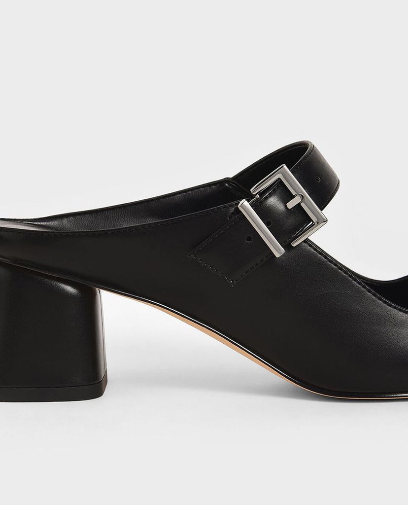 CHARLES & KEITH - Giày cao gót mũi vuông Mary Jane Block