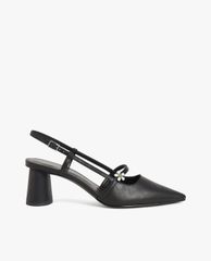 CHARLES & KEITH - Giày cao gót Houndstooth Flower Embellished