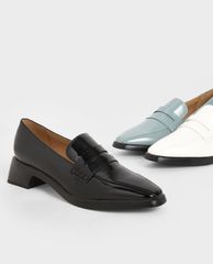 CHARLES & KEITH - Giày cao gót mũi nhọn Loafers