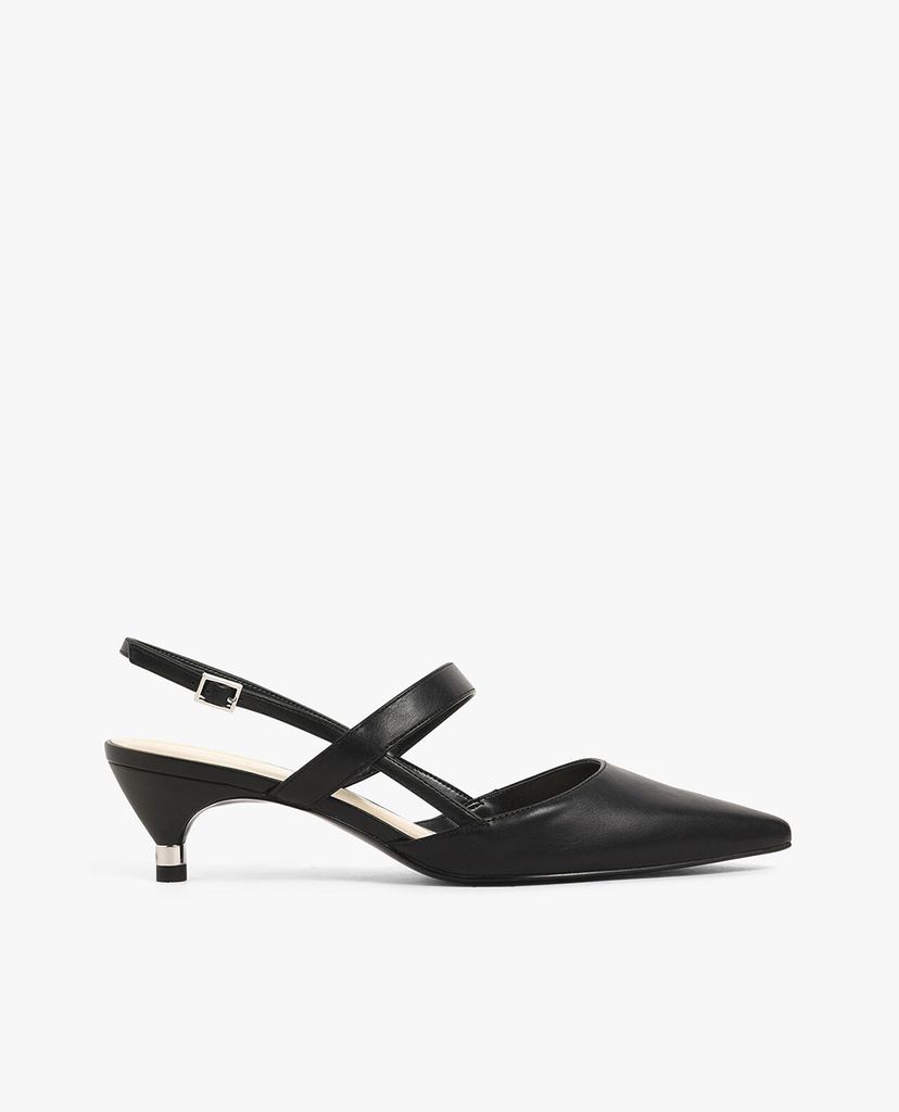CHARLES & KEITH - Giày cao gót mũi nhọn Slingback Kitten