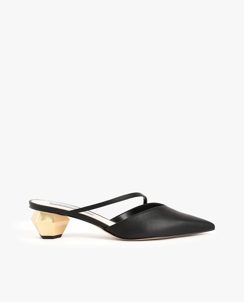 CHARLES & KEITH - Giày cao gót mũi nhọn Asymmetric Strap Chrome Heel