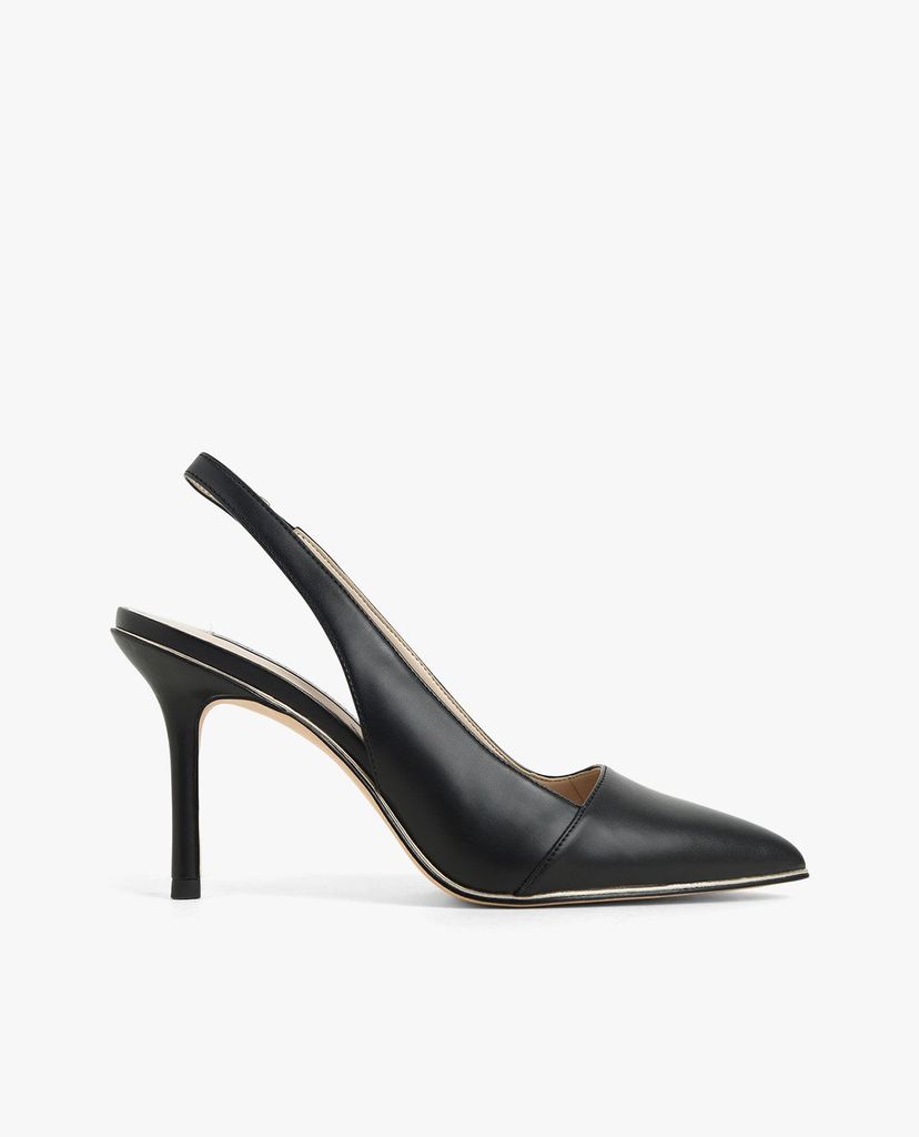 CHARLES & KEITH - Giày cao gót mũi nhọn Contrast Trim Slingback