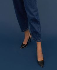 CHARLES & KEITH - Giày cao gót mũi nhọn Contrast Trim Slingback