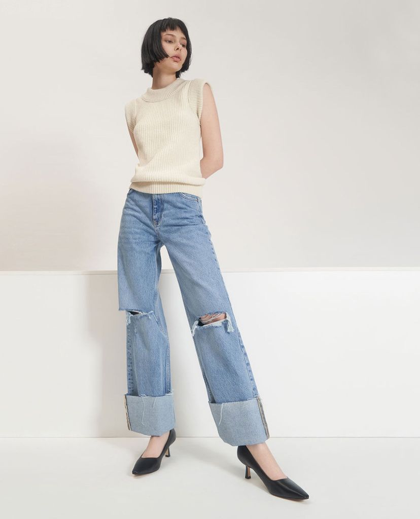 CHARLES & KEITH - Giày cao gót mũi nhọn Kitten Heel Court
