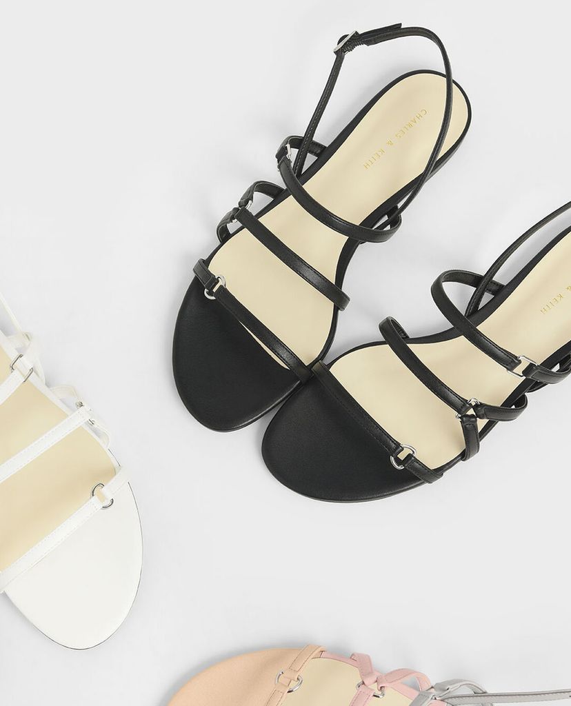 CHARLES & KEITH - Giày sandal nữ quai mảnh Tri Strap Slingback
