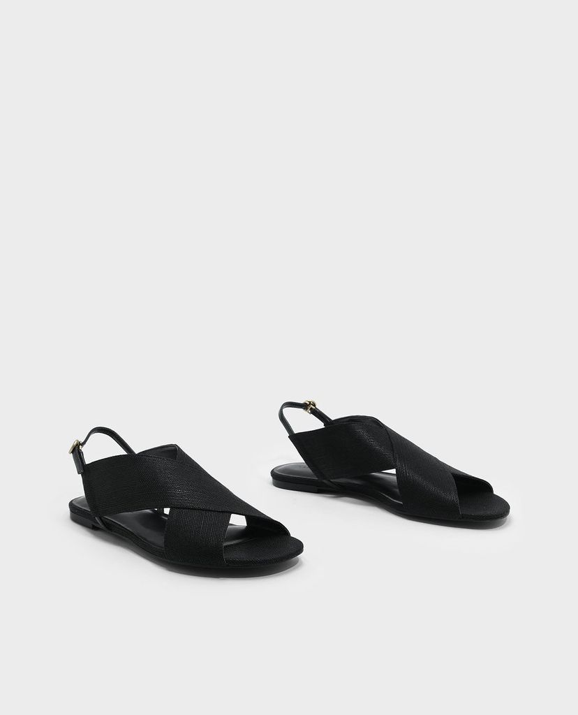 CHARLES & KEITH - Giày sandal nữ Criss Cross Slingback