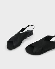 CHARLES & KEITH - Giày sandal nữ Criss Cross Slingback