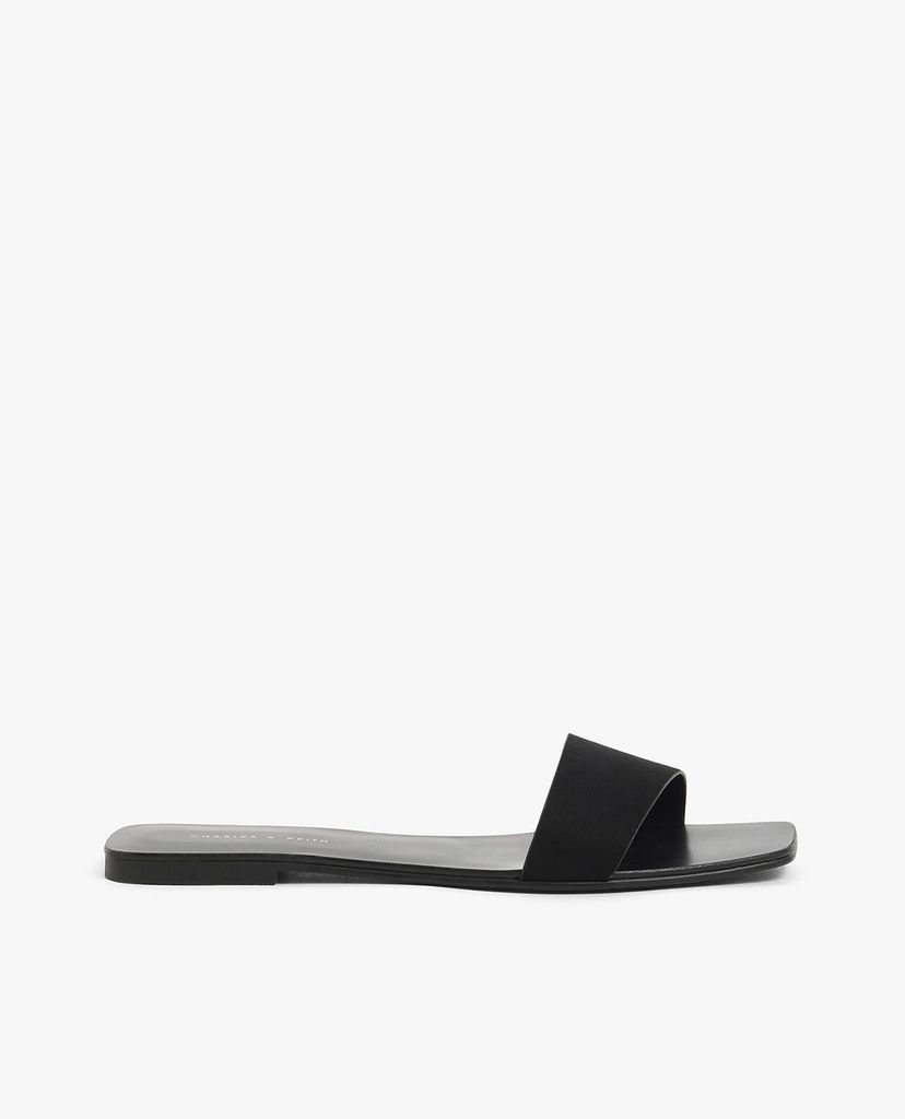 CHARLES & KEITH - Dép nữ quai ngang thanh lịch