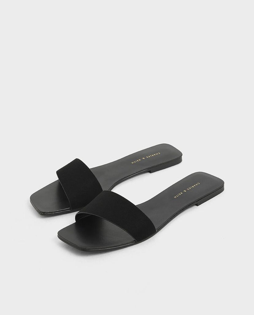 CHARLES & KEITH - Dép nữ quai ngang thanh lịch