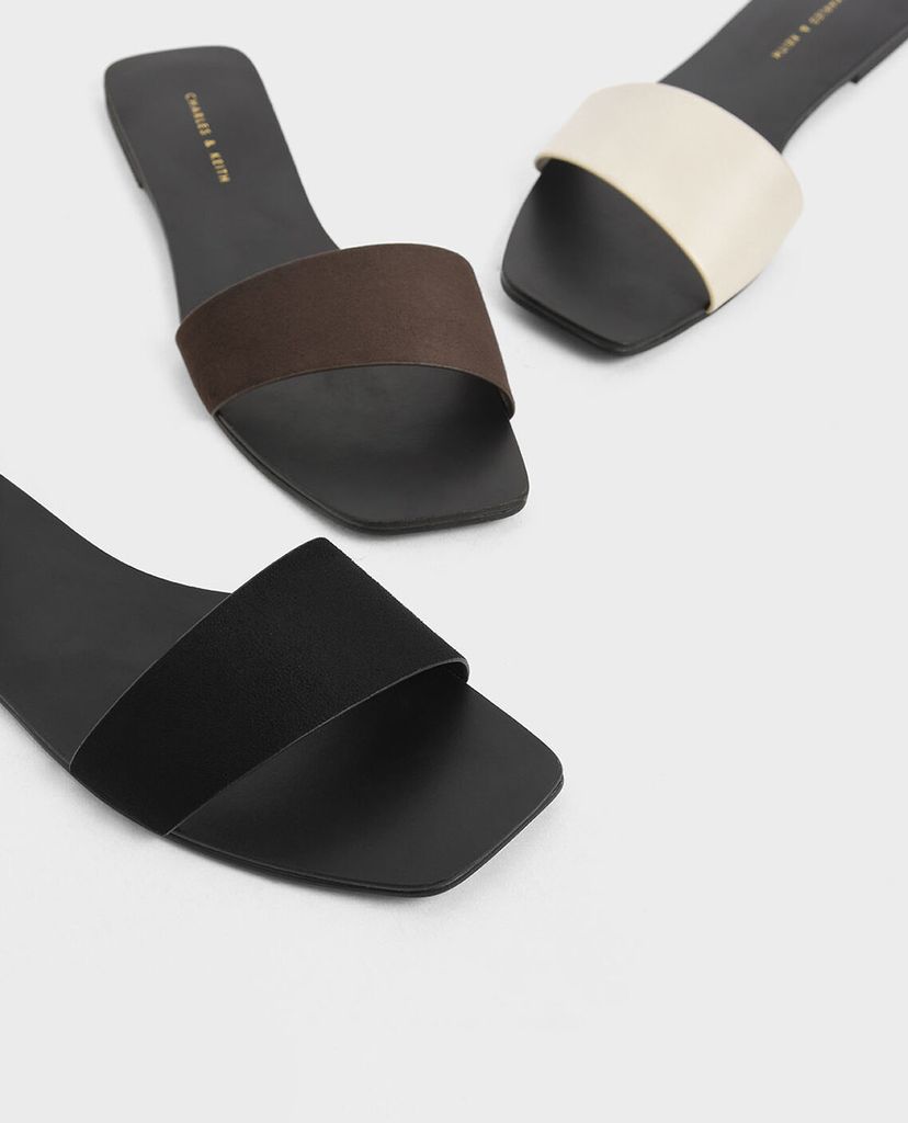 CHARLES & KEITH - Dép nữ quai ngang thanh lịch