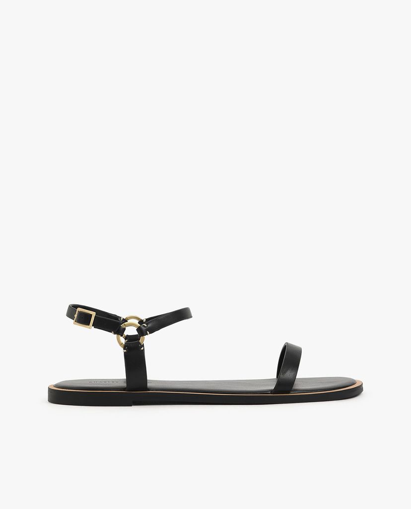 CHARLES & KEITH - Giày sandal nữ quai ngang Ankle Strap Flat