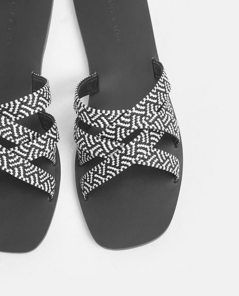 CHARLES & KEITH - Dép nữ Woven Strappy
