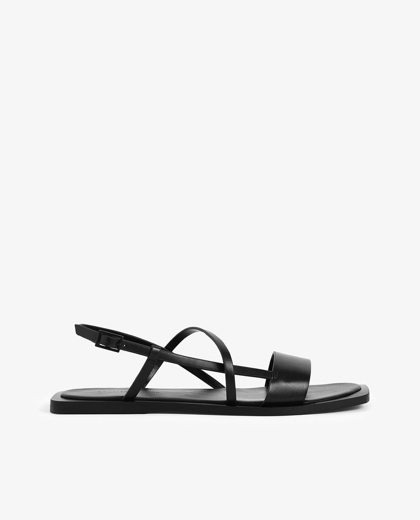 CHARLES & KEITH - Giày sandal nữ Asymmetric Strap Slingback