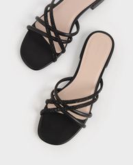 CHARLES & KEITH - Giày sandal nữ Embellished Slide