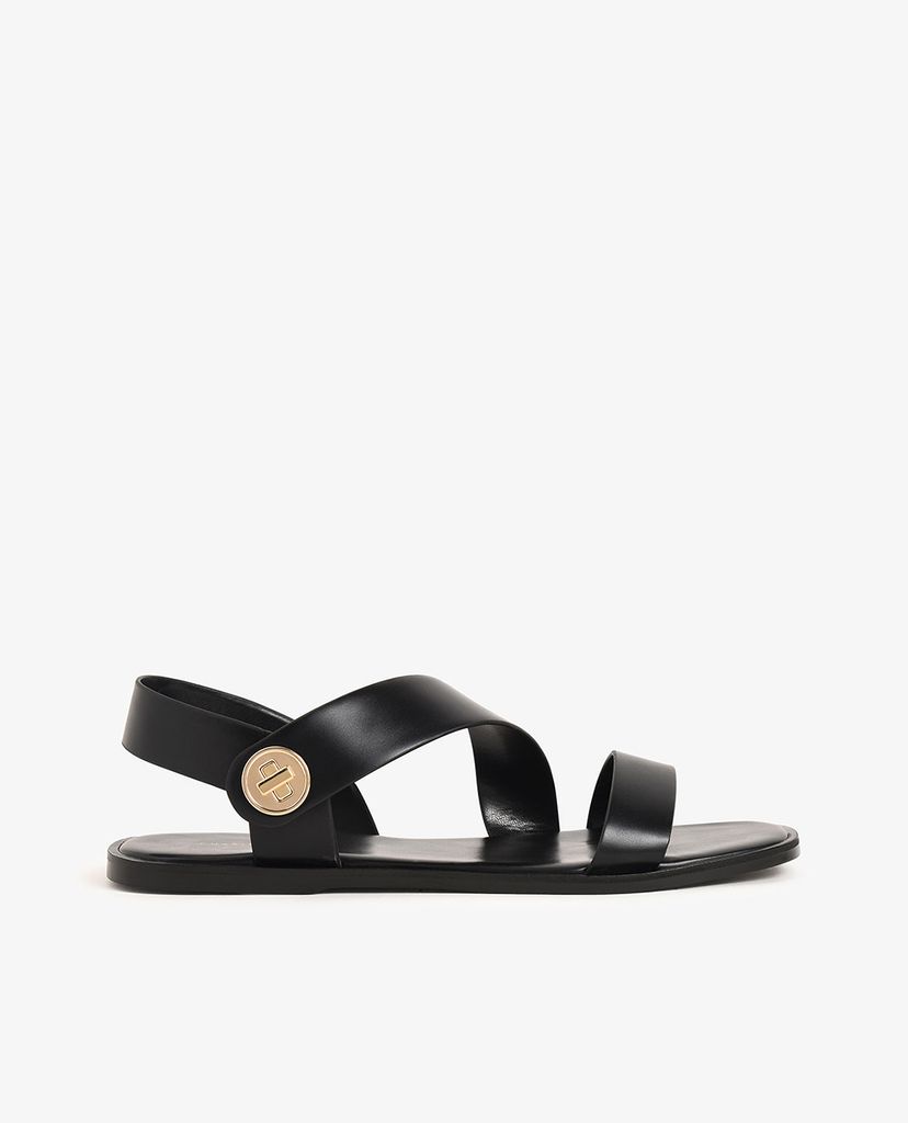 CHARLES & KEITH - Giày sandal nữ quai ngang chéo thời trang