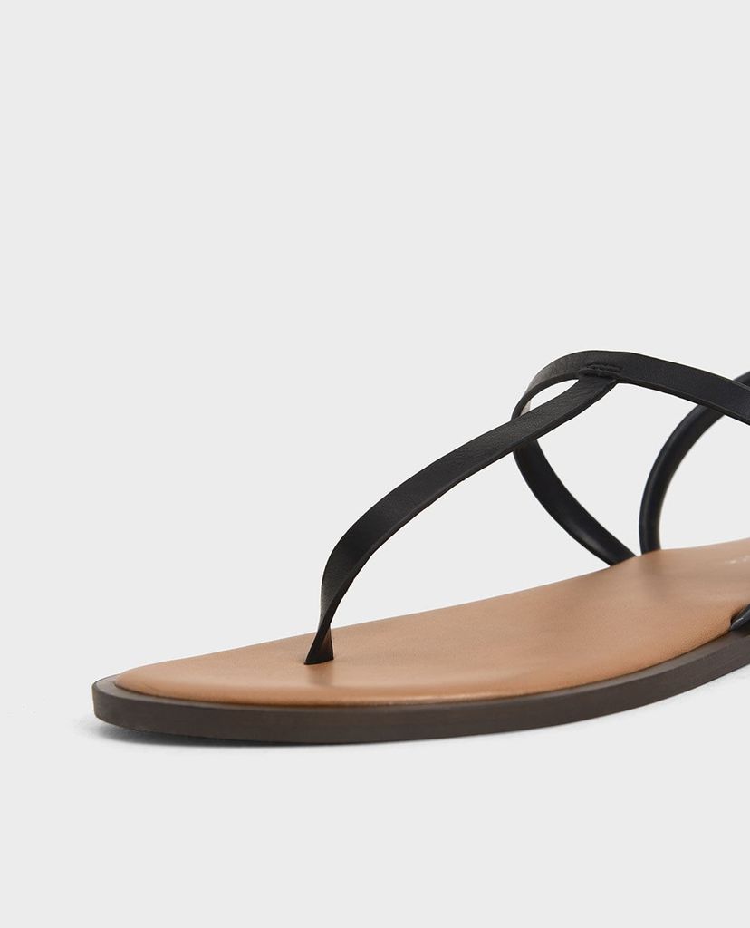 CHARLES & KEITH - Giày sandals nữ xỏ ngón thời trang