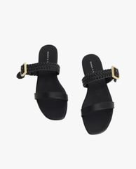 CHARLES & KEITH - Giày sandals nữ quai ngang bản vừa thời trang
