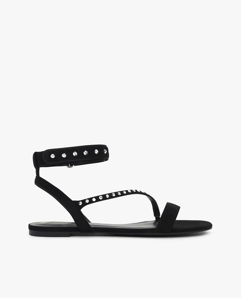 CHARLES & KEITH - Giày sandal nữ quai ngang thời trang