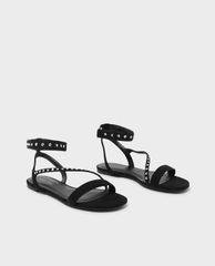 CHARLES & KEITH - Giày sandal nữ quai ngang thời trang