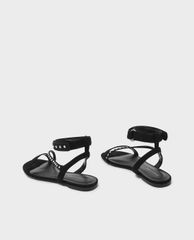 CHARLES & KEITH - Giày sandal nữ quai ngang thời trang