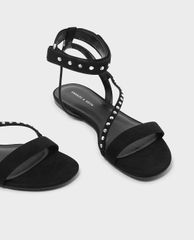 CHARLES & KEITH - Giày sandal nữ quai ngang thời trang