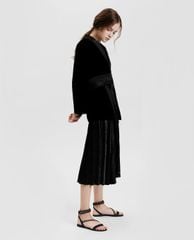 CHARLES & KEITH - Giày sandal nữ quai ngang thời trang