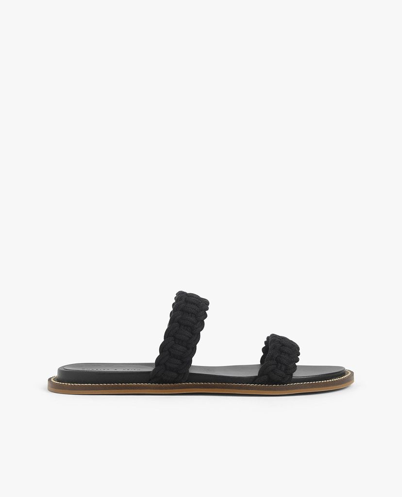 CHARLES & KEITH - Giày sandal nữ quai ngang Rope Slide
