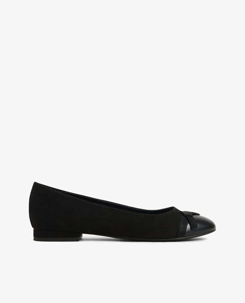 CHARLES & KEITH - Giày đế bệt nữ mũi tròn Mesh Bow Tie Ballerina