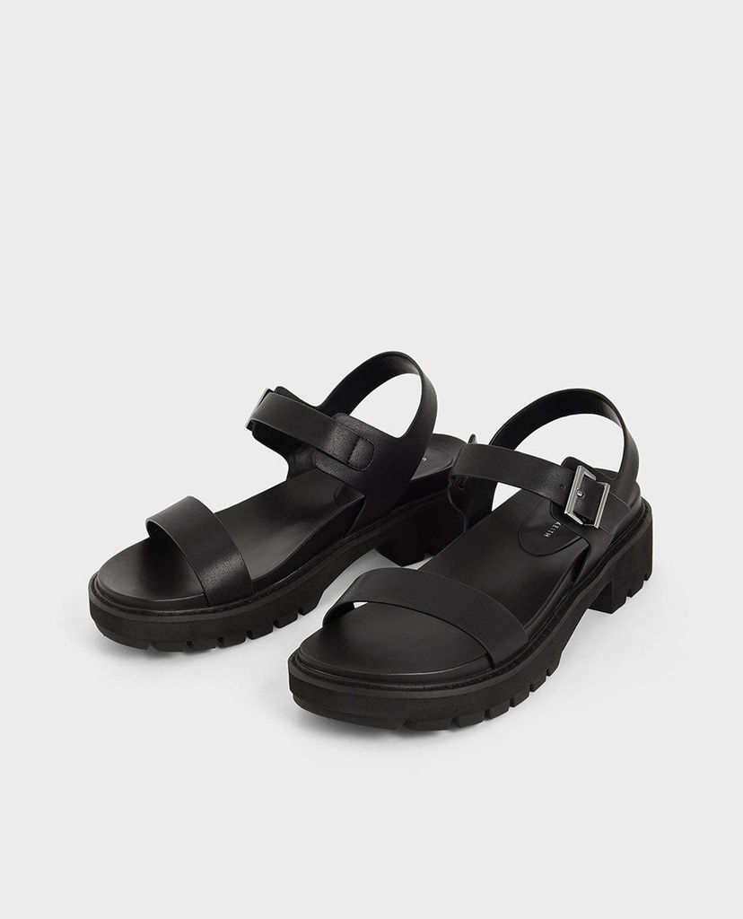 CHARLES & KEITH - Giày sandals nữ quai ngang Ankle Strap