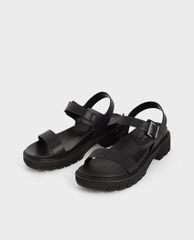 CHARLES & KEITH - Giày sandals nữ quai ngang Ankle Strap