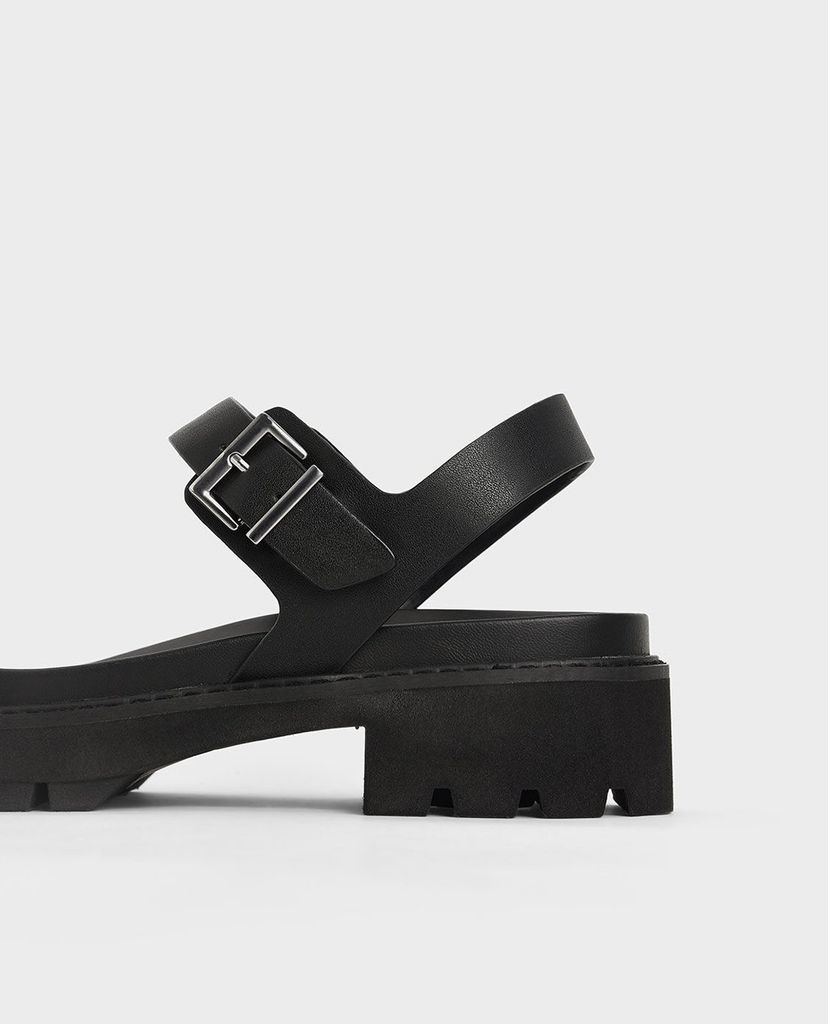 CHARLES & KEITH - Giày sandals nữ quai ngang Ankle Strap
