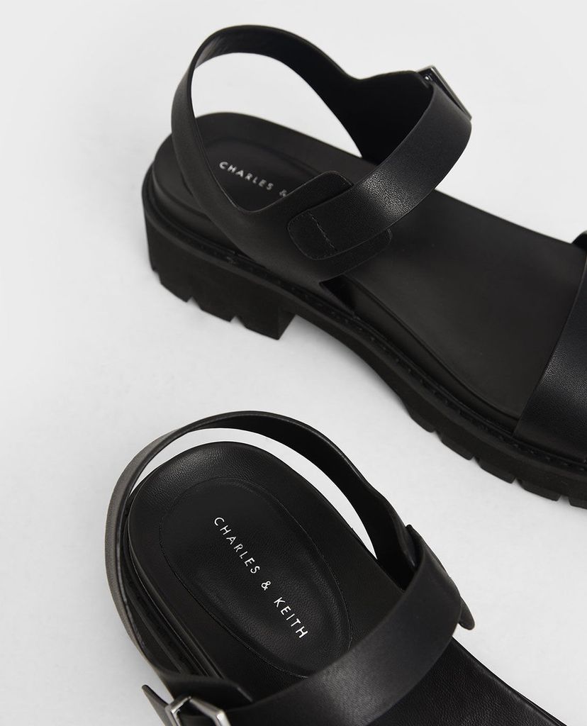CHARLES & KEITH - Giày sandals nữ quai ngang Ankle Strap