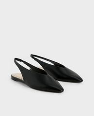 CHARLES & KEITH - Giày búp bê nữ Pointed Toe Slingback Ballerinas