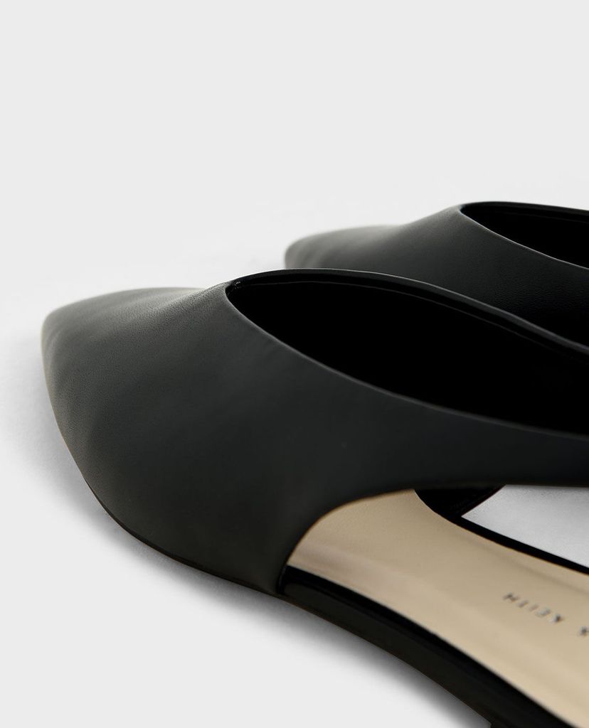 CHARLES & KEITH - Giày búp bê nữ Pointed Toe Slingback Ballerinas