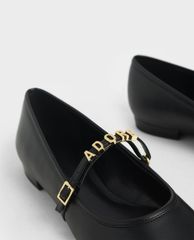 CHARLES & KEITH - Giày đế bệt nữ mũi nhọn Adore Mary Jane