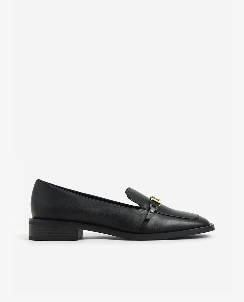 CHARLES & KEITH - Giày đế bệt nữ mũi vuông Love You Loafer