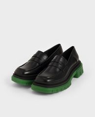 CHARLES & KEITH - Giày đế bệt nữ Chunky Sole Penny Loafers