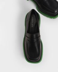 CHARLES & KEITH - Giày đế bệt nữ Chunky Sole Penny Loafers