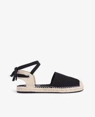 CHARLES & KEITH - Giày sandals nữ mũi tròn Tie Around Espadrille