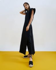 CHARLES & KEITH - Giày sandals nữ mũi tròn Tie Around Espadrille