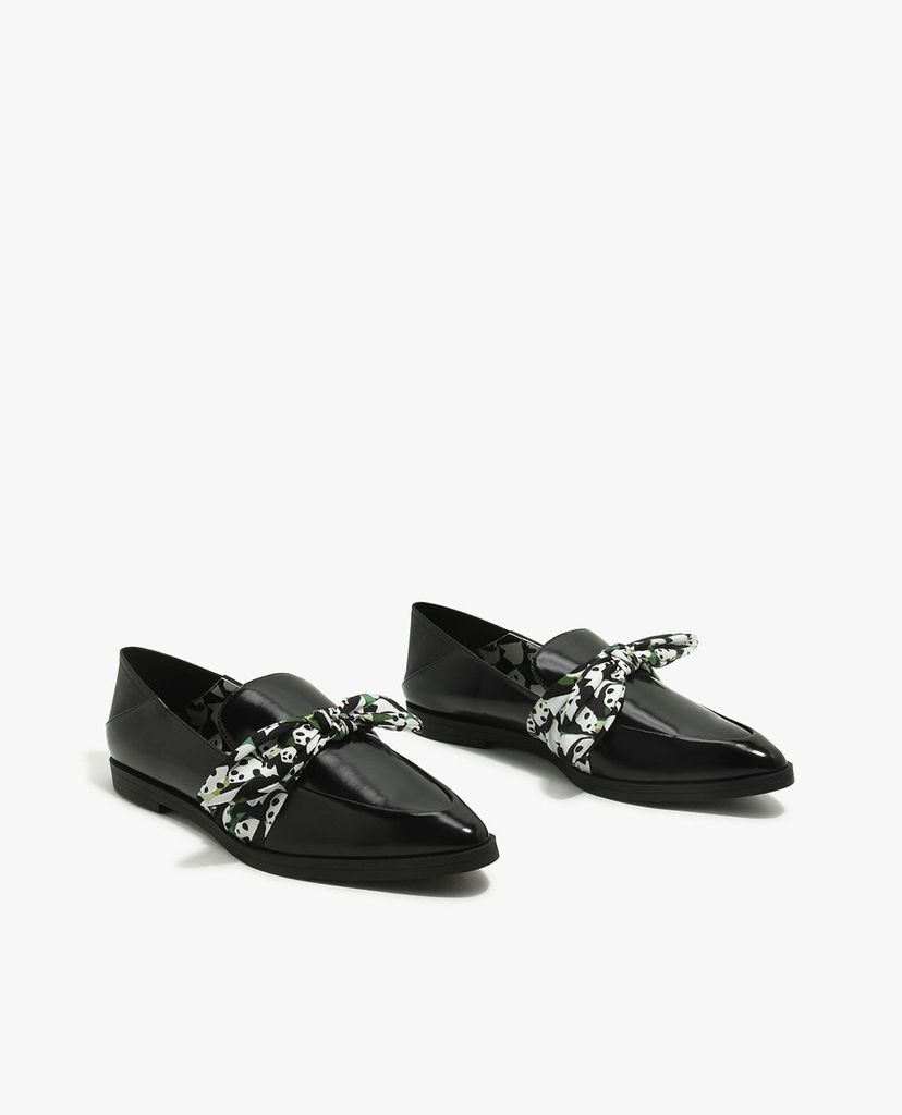 CHARLES & KEITH - Giày loafers nữ Knotted Bow Convertible