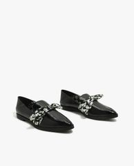 CHARLES & KEITH - Giày loafers nữ Knotted Bow Convertible