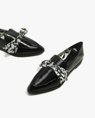 CHARLES & KEITH - Giày loafers nữ Knotted Bow Convertible