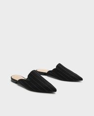 CHARLES & KEITH - Giày đế bệt nữ mũi nhọn Floral Embroidery