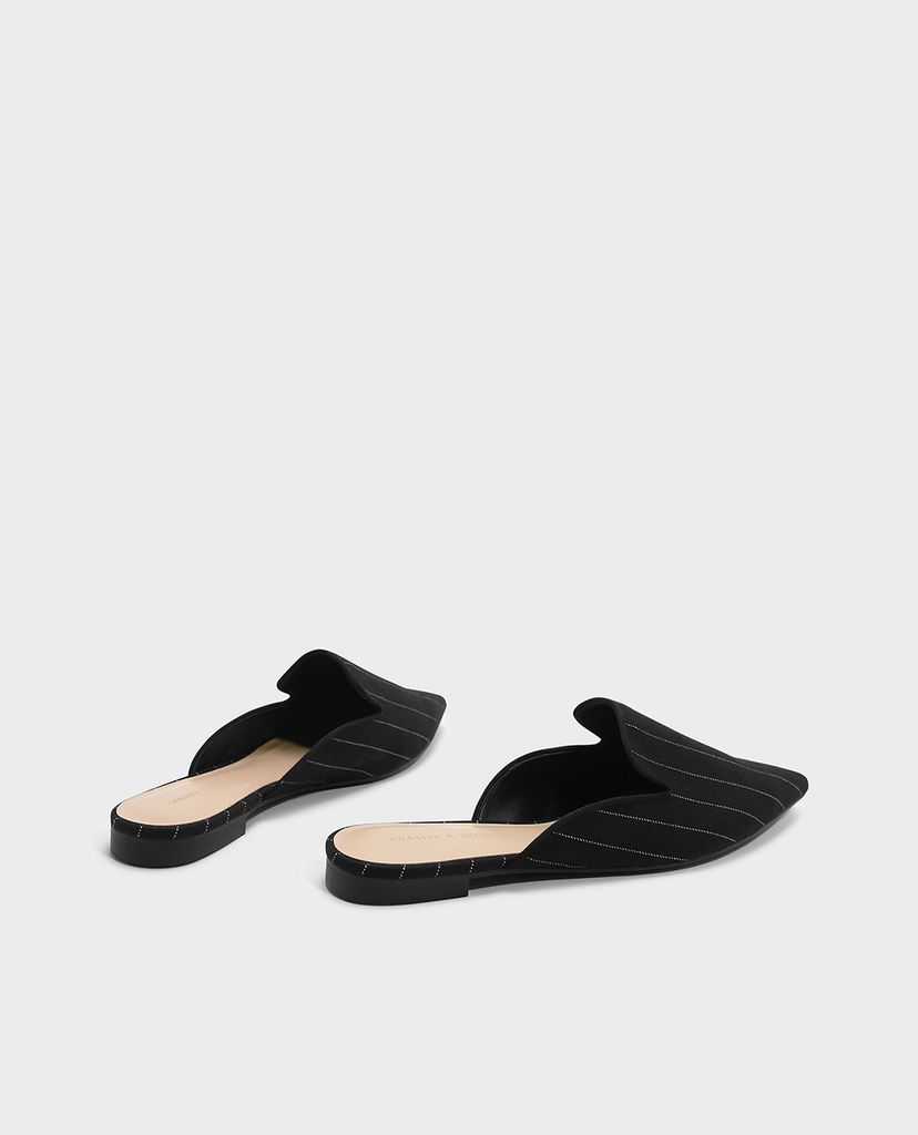 CHARLES & KEITH - Giày đế bệt nữ mũi nhọn Floral Embroidery