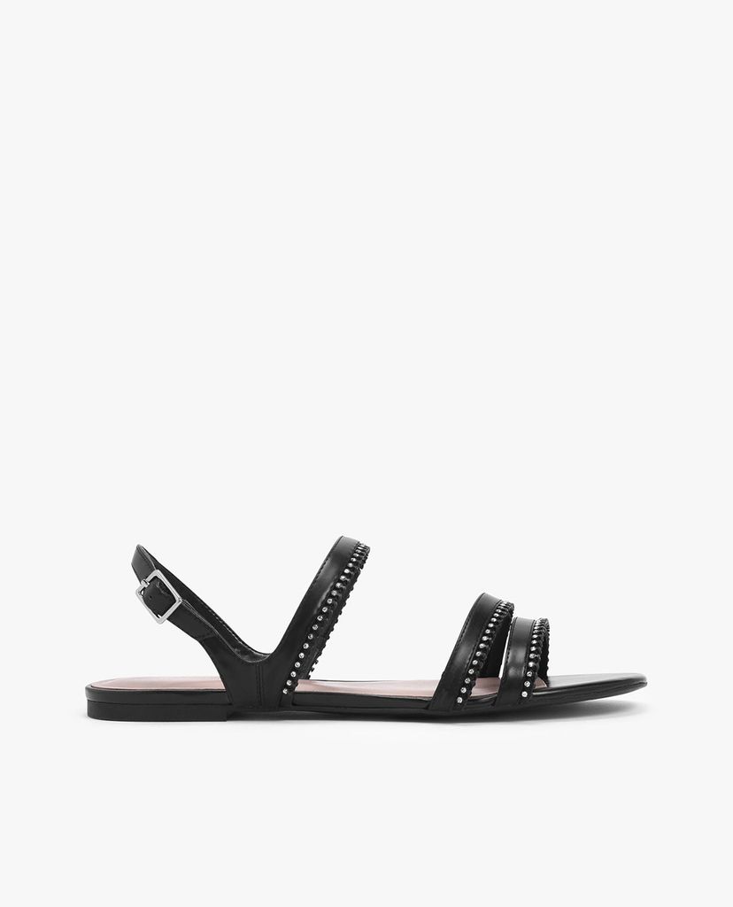 CHARLES & KEITH - Giày sandal nữ quai ngang Gem Embellished