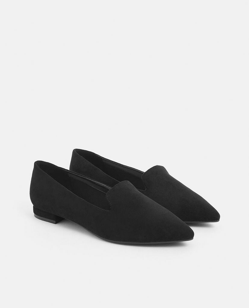 CHARLES & KEITH - Giày đế bệt nữ mũi nhọn Pointed Toe