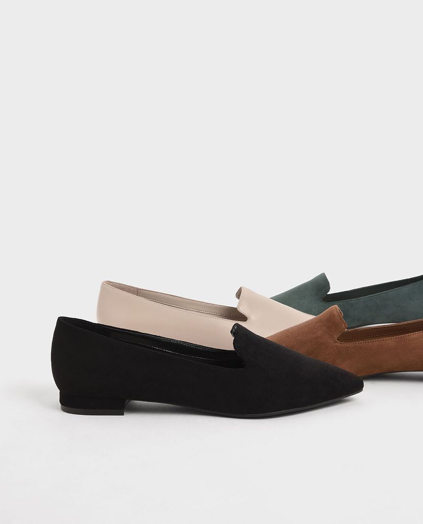 CHARLES & KEITH - Giày đế bệt nữ mũi nhọn Pointed Toe